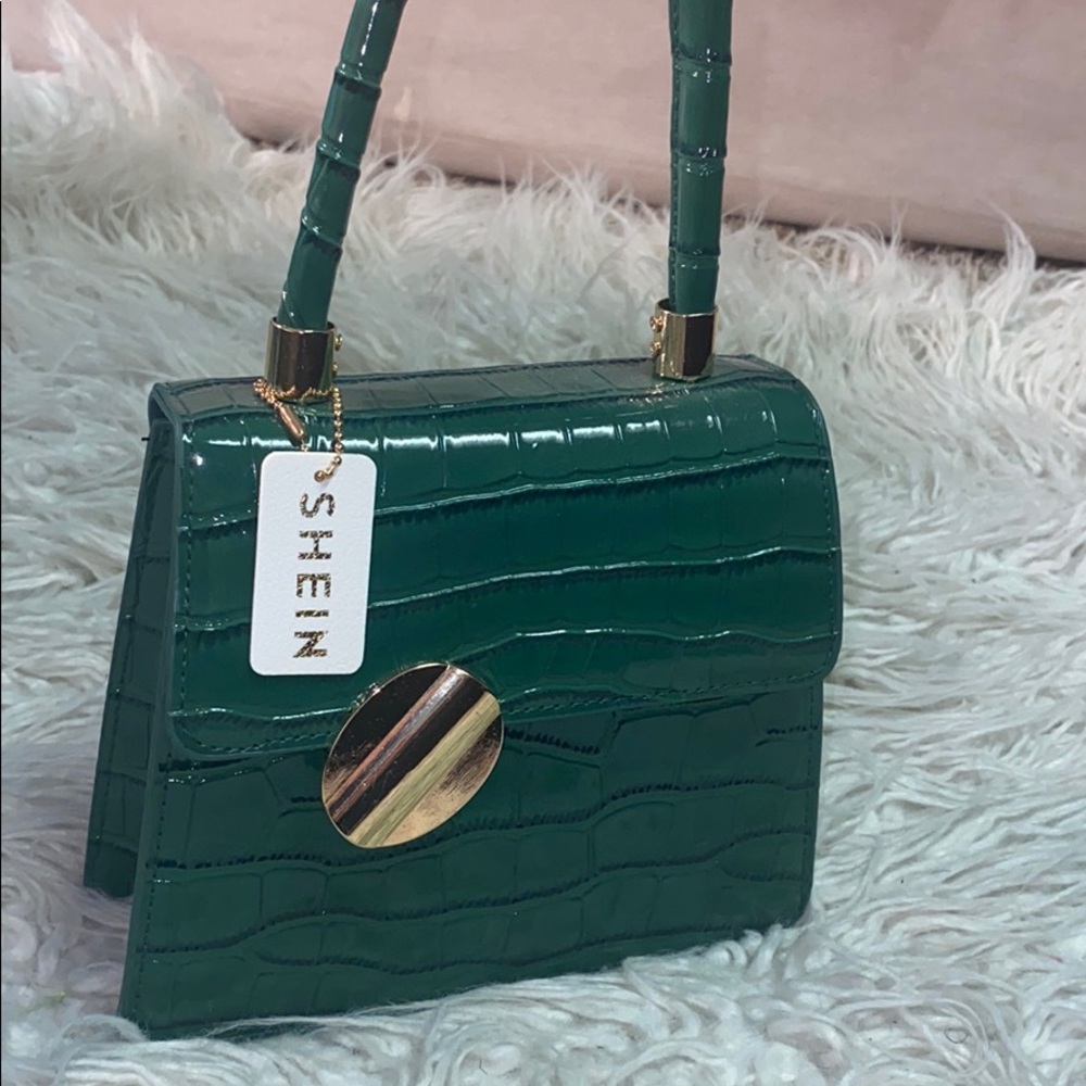 green vintage mini bag